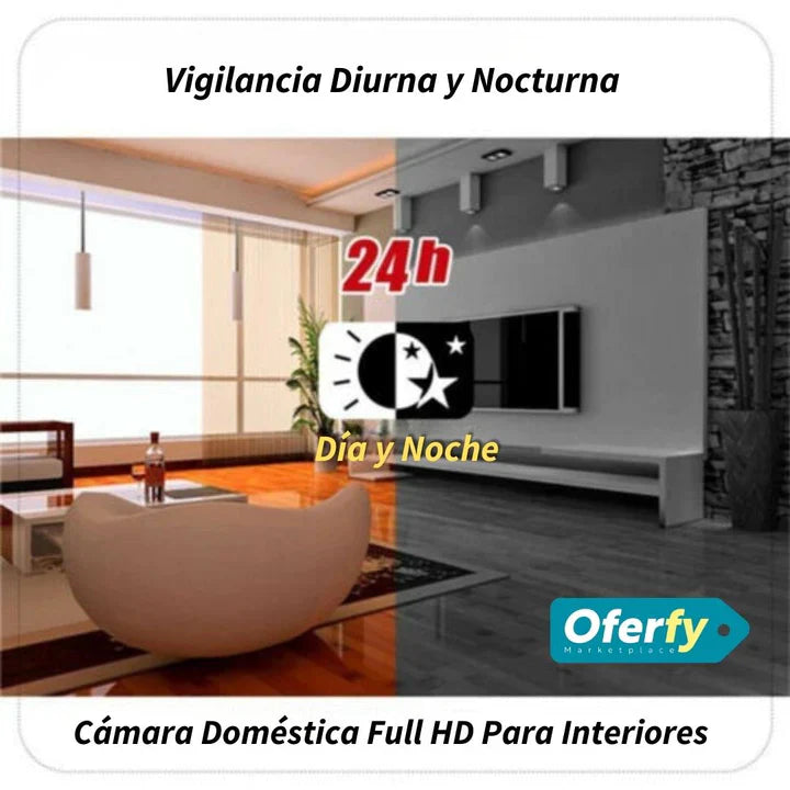 Cámara de Seguridad WiFi 720P 360°